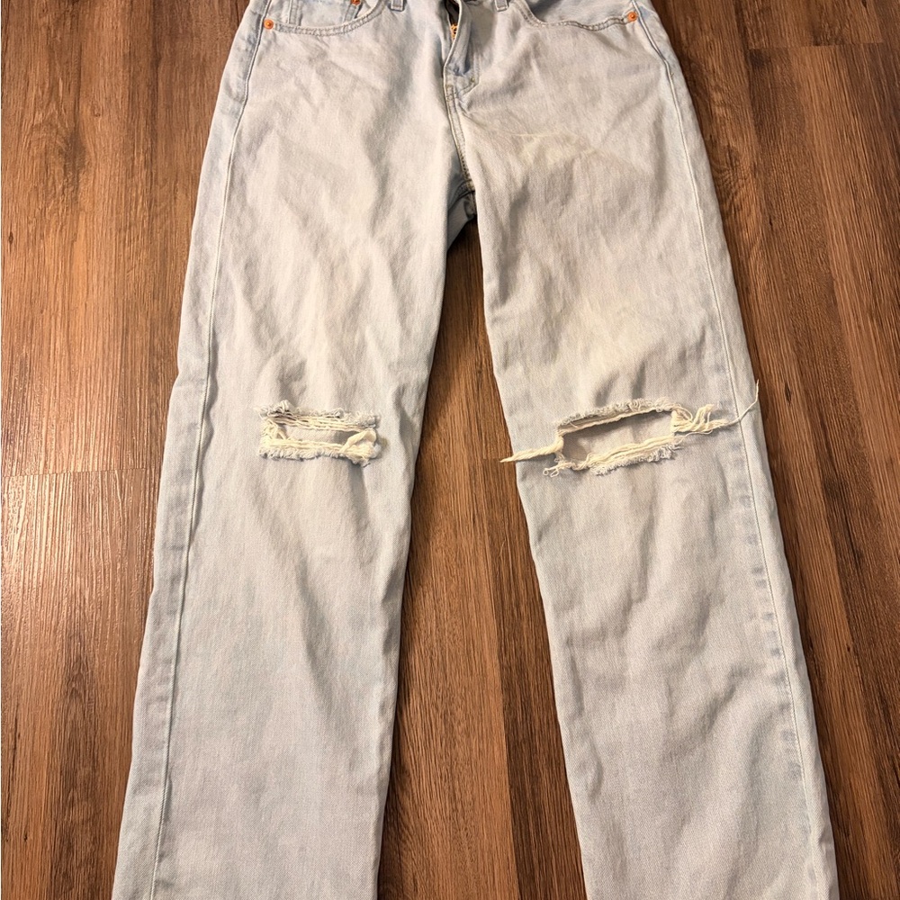 Levi's Light Blue Straight Leg Jeans